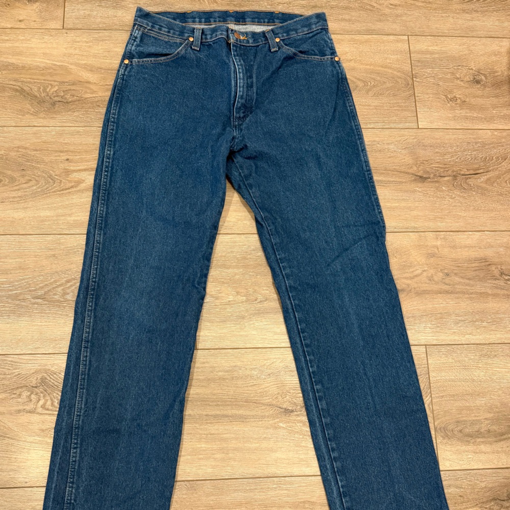 Wrangler Men's Bootcut Dark Blue Jeans